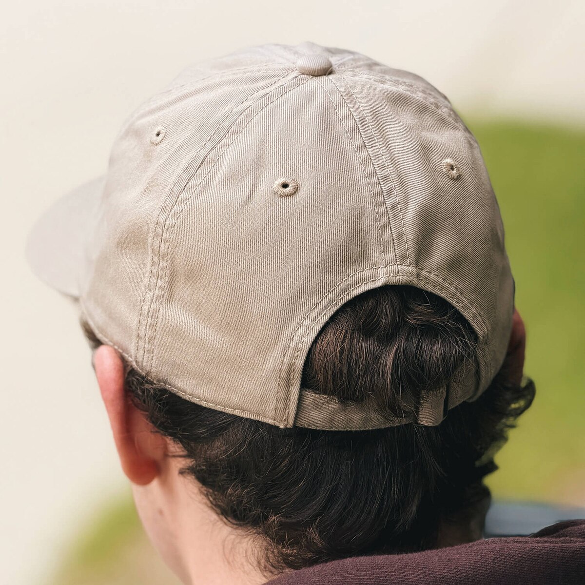 Legacy Punching Cy Khaki Adjustable Hat back